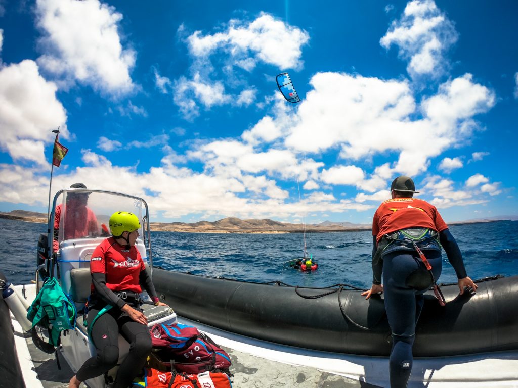 Private Kitesurfing boat Lessons in Fuerteventura