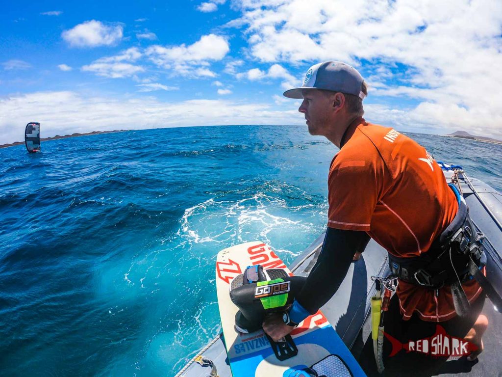 Private Kitesurfing boat Lessons in Fuerteventura